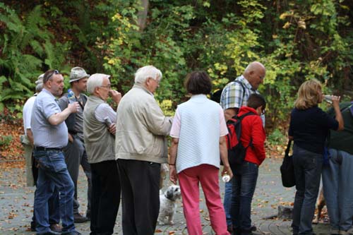 Mitglieder des Geobiologischen Arbeitskreis Westfalen bei der Exkursion